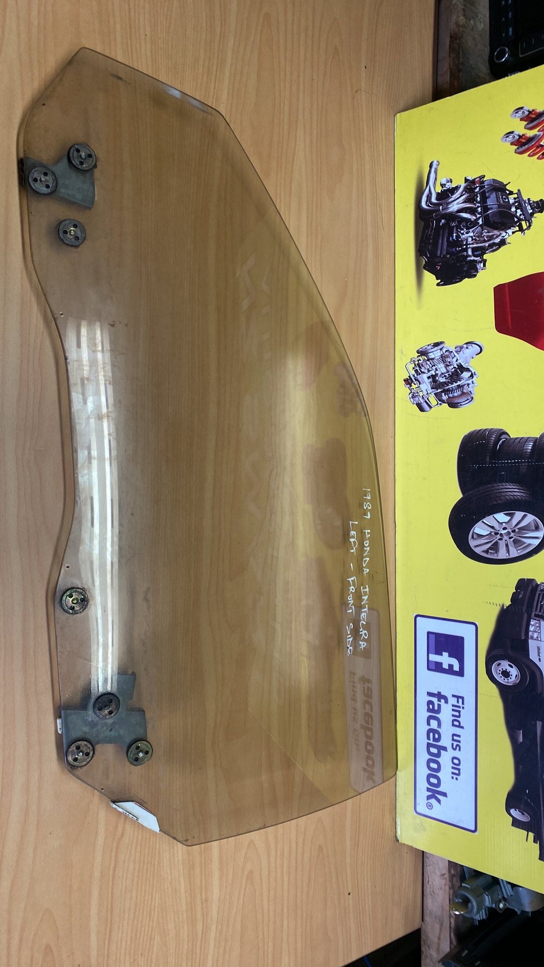 1989 Honda Integra- Left Door Mirror Glass PN: