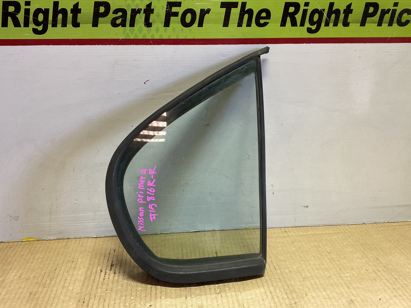 1996 Nissan Primera P11 - Right Rear Quarter Door Glass