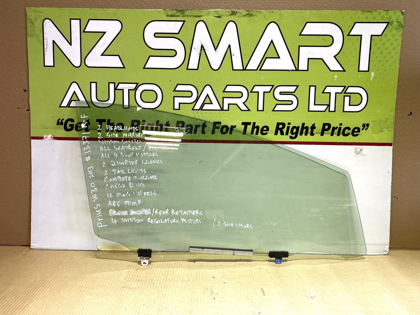 2013 Used Toyota Prius ZVW30 - Right Front Door Glass