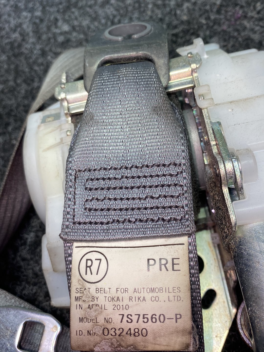 Toyota Prius - Right Front Seat Belt