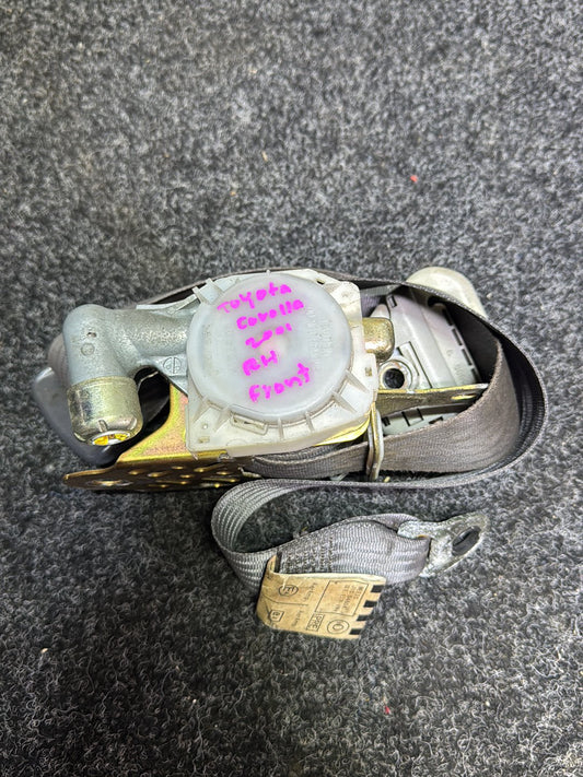 2001 Toyota Allex-Allex I F15 DE3FS- Right Front Seat Belt PN: 7J8960-P