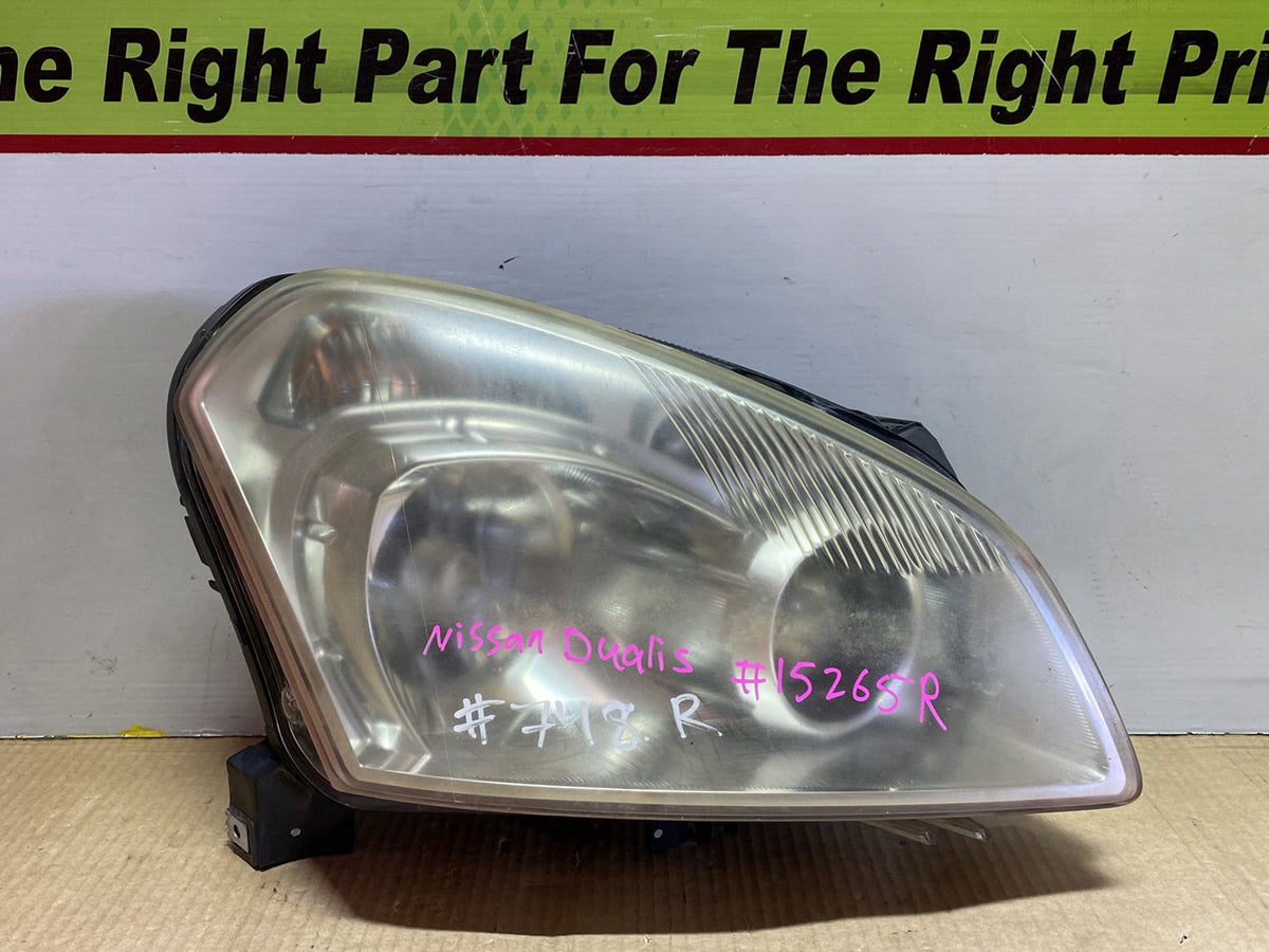 2007 Nissan Dualis J10 - Right Headlight PN: after market