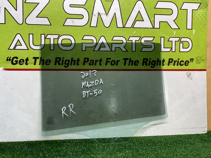 2013 Mazda BT-50 - Right Rear Door Glass PN: See photos