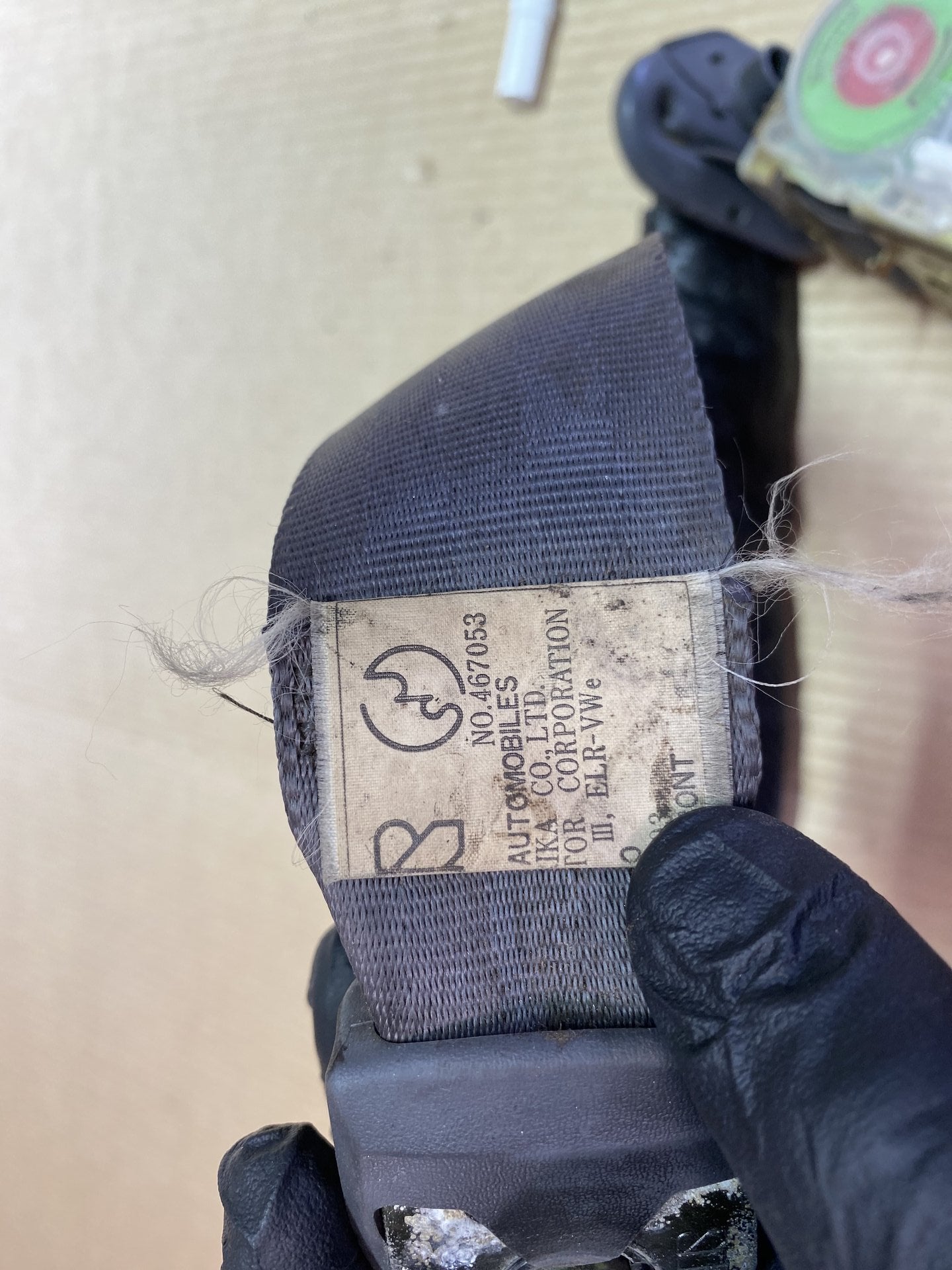 1997 Used Toyota Starlet EP91 - Right Front Seat Belt