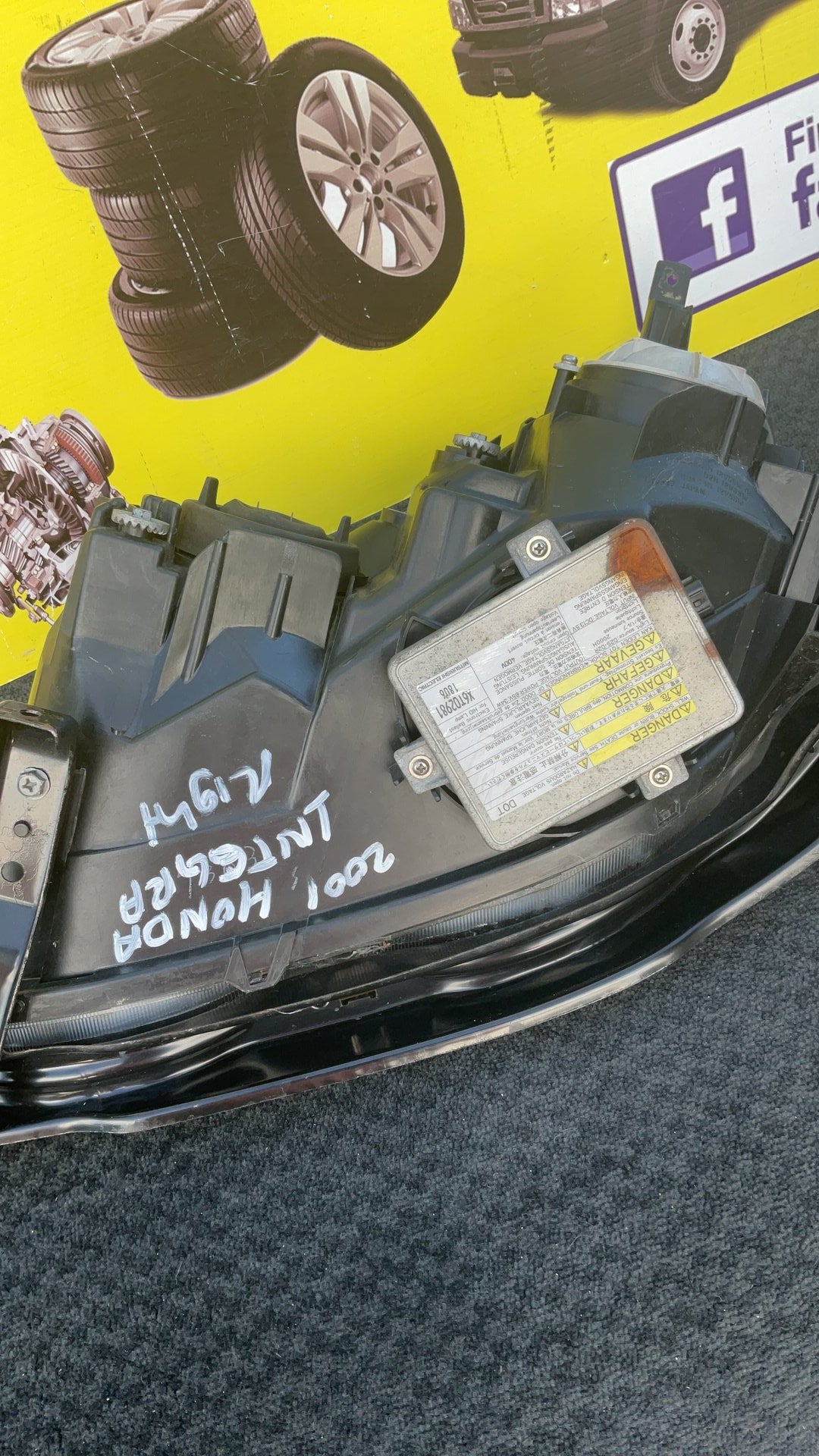 2001 Honda Integra- Right Headlight PN: