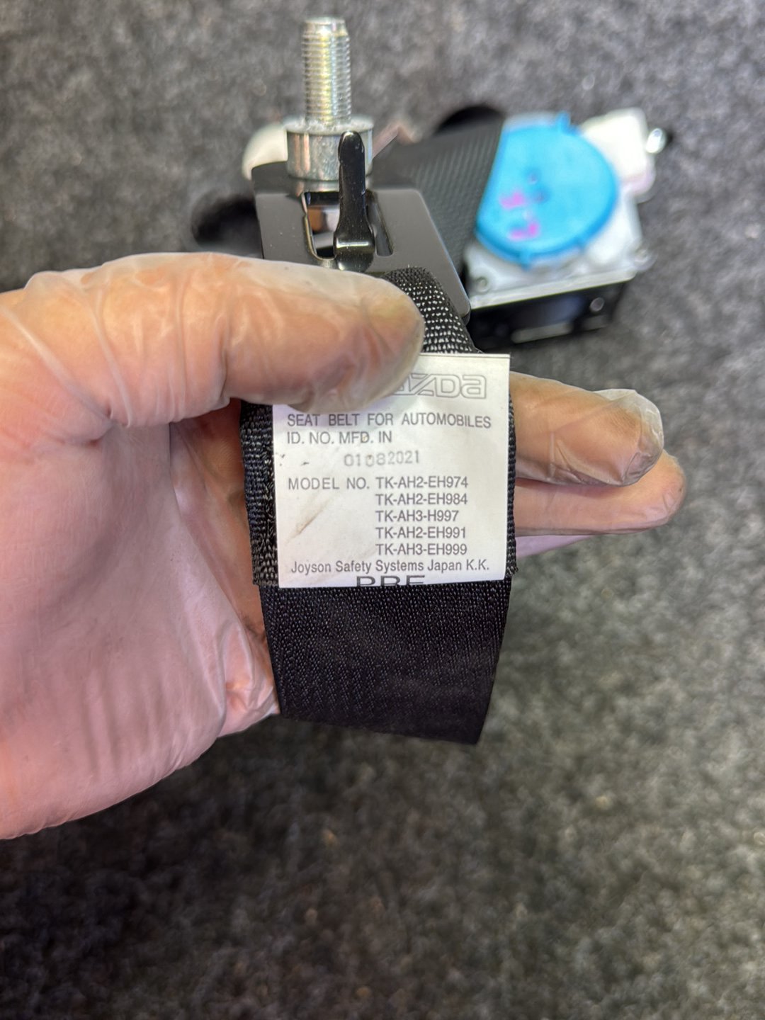 2021 Mazda CX-3 - Left Front Seat Belt PN: see photos