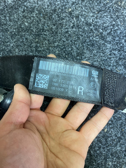 2010 Holden Commodore - Right Rear Seat belt PN: 92 172 258