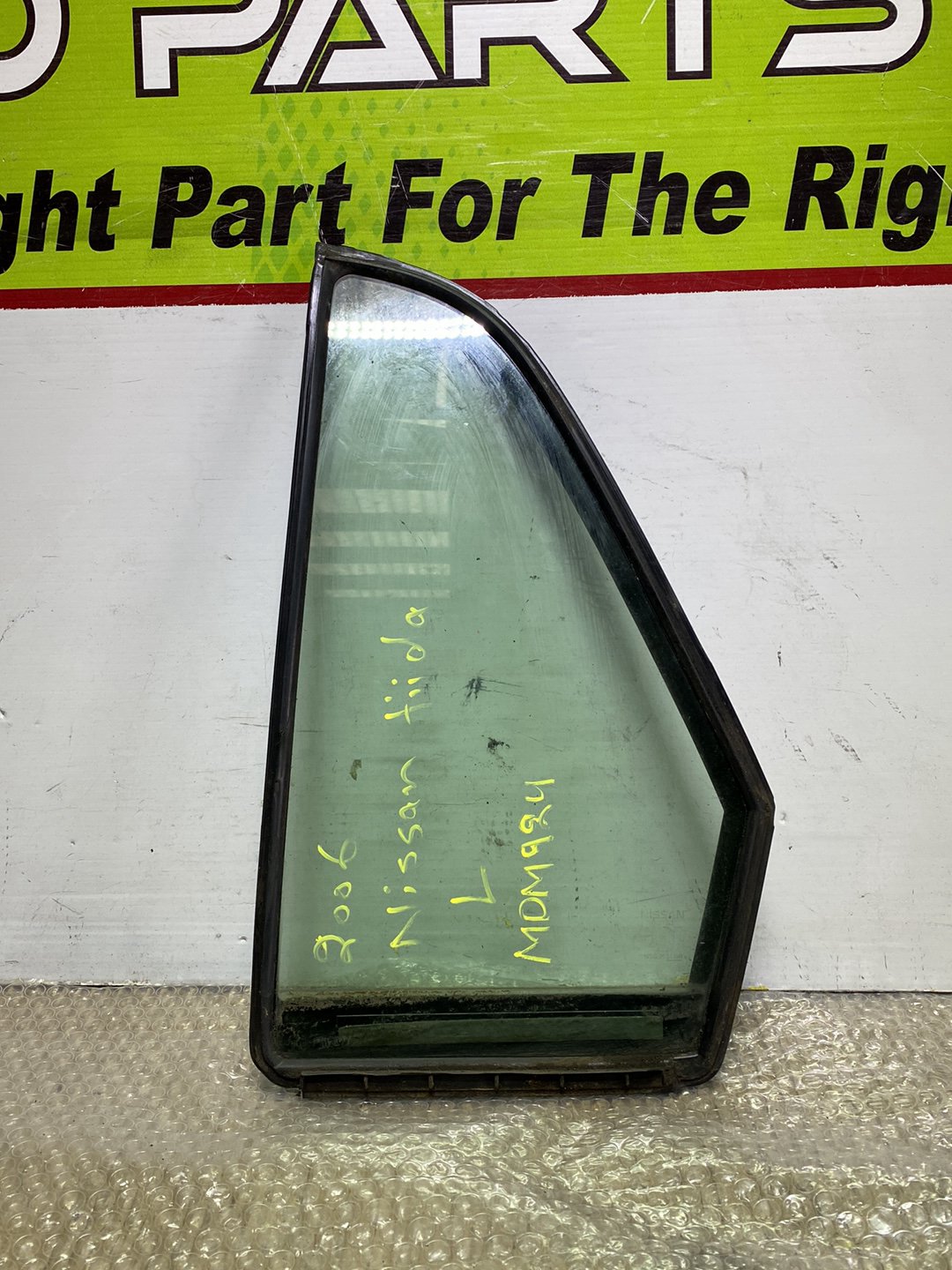 2006 Nissan Tiida- Left Rear Quarter Door Glass PN: M31.08