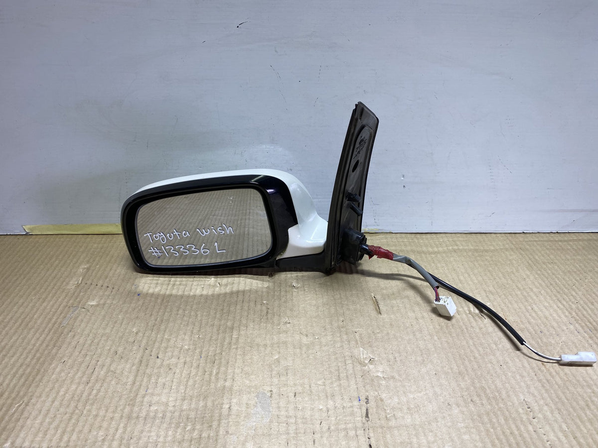 2008 Used Toyota Wish ZNE10- Left Door Mirror PN: 7 wires