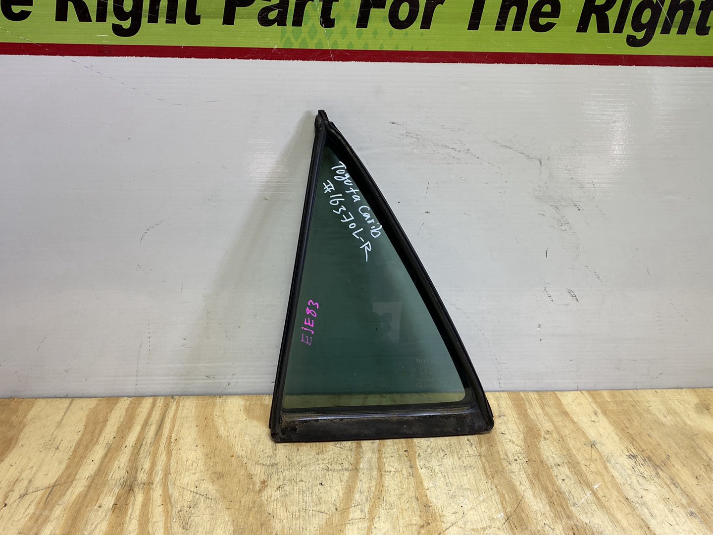 1999 Toyota Carib AE114 - Left Rear Quarter Door Glass