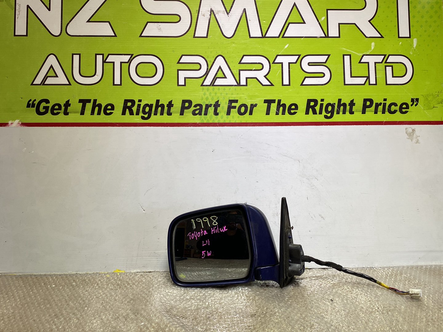 1998 Used Toyota Hilux- Left Door Mirror PN: 5 wires