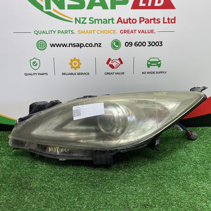 2010 Mazda Axela - Left Headlight LENS: KOITO 100-41396/PN: BDG851041F
