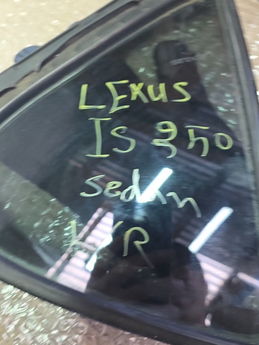 2007 Used Lexus IS250- Left Rear Quarter Door Glass PN: Tint Number M31S8
