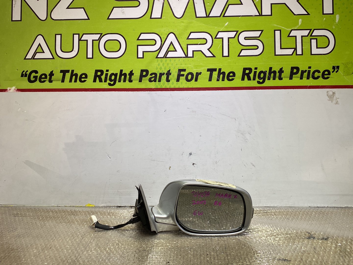 2007 Used Toyota Mark X- Right Door Mirror PN: 7 wires