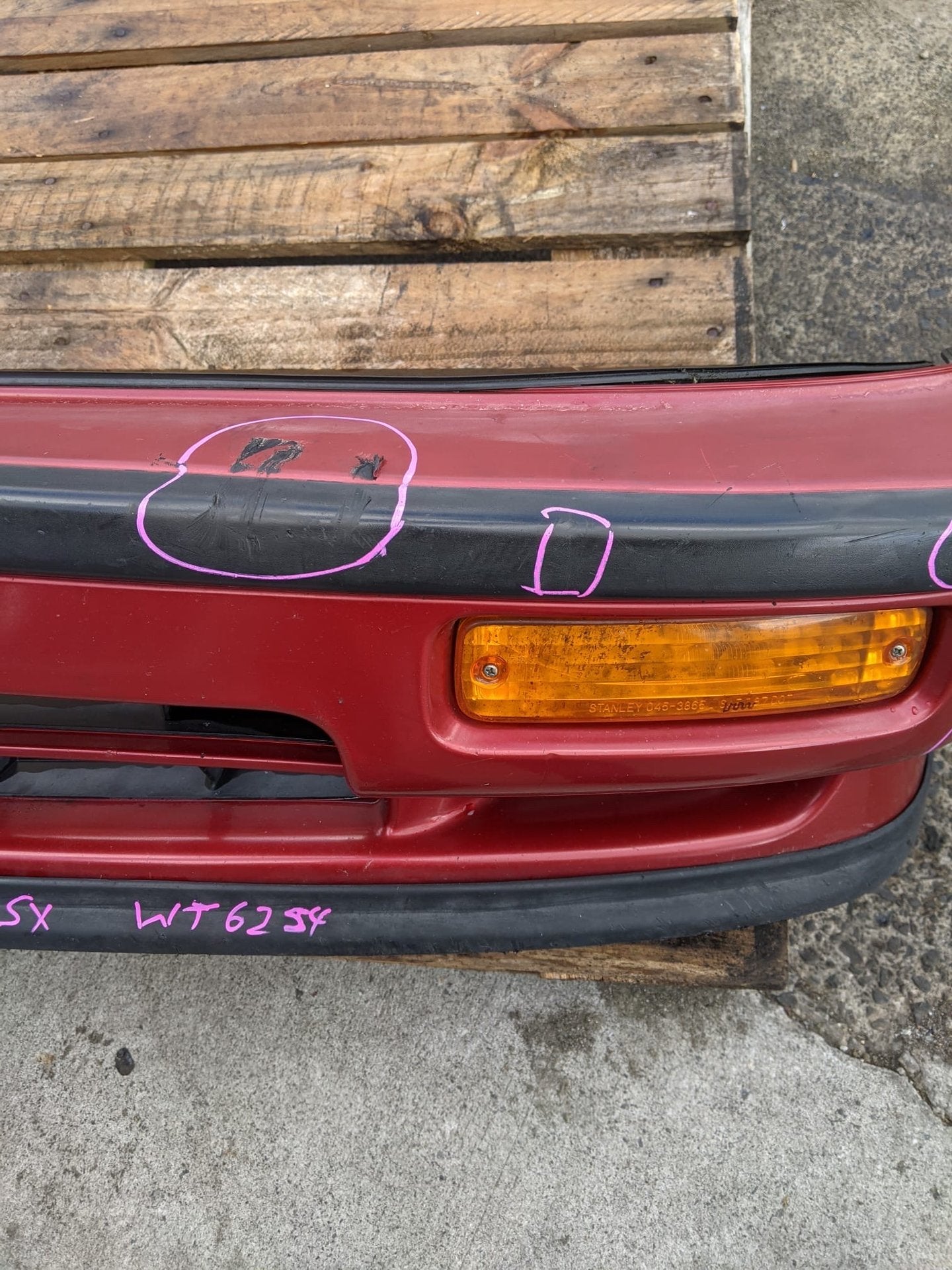 1990 Honda Integra- Front Bumper PN: has a few dents see pics