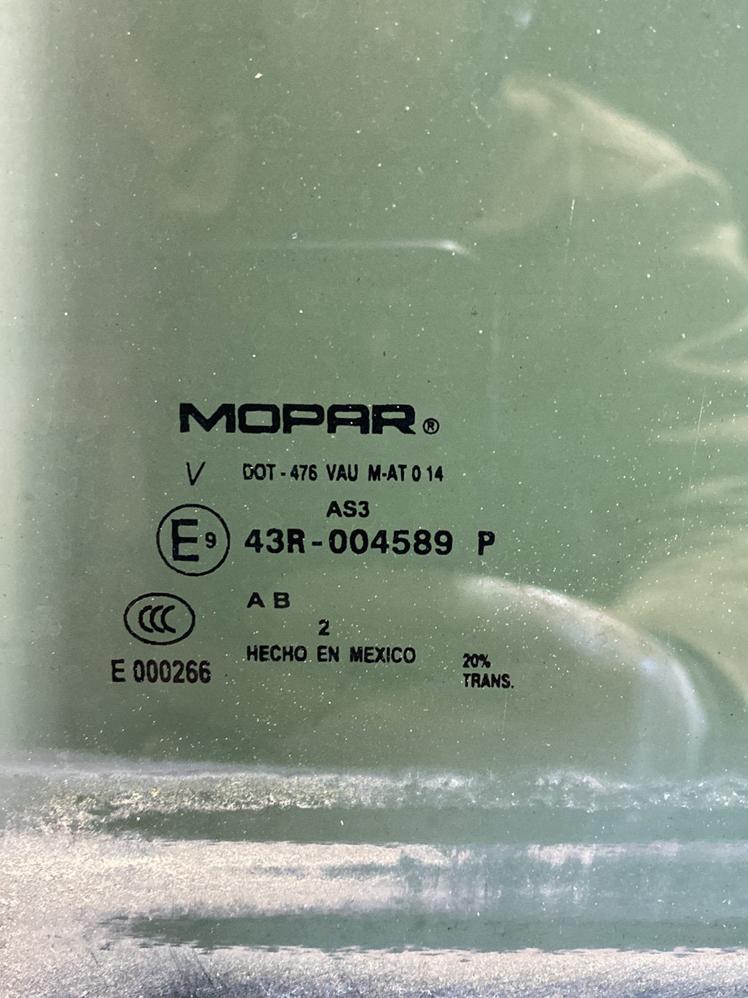2010 Dodge Journey - Left Rear Door Glass