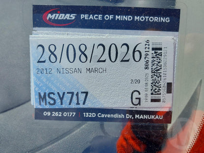 2012 Nissan March K13 Dismantling For Parts