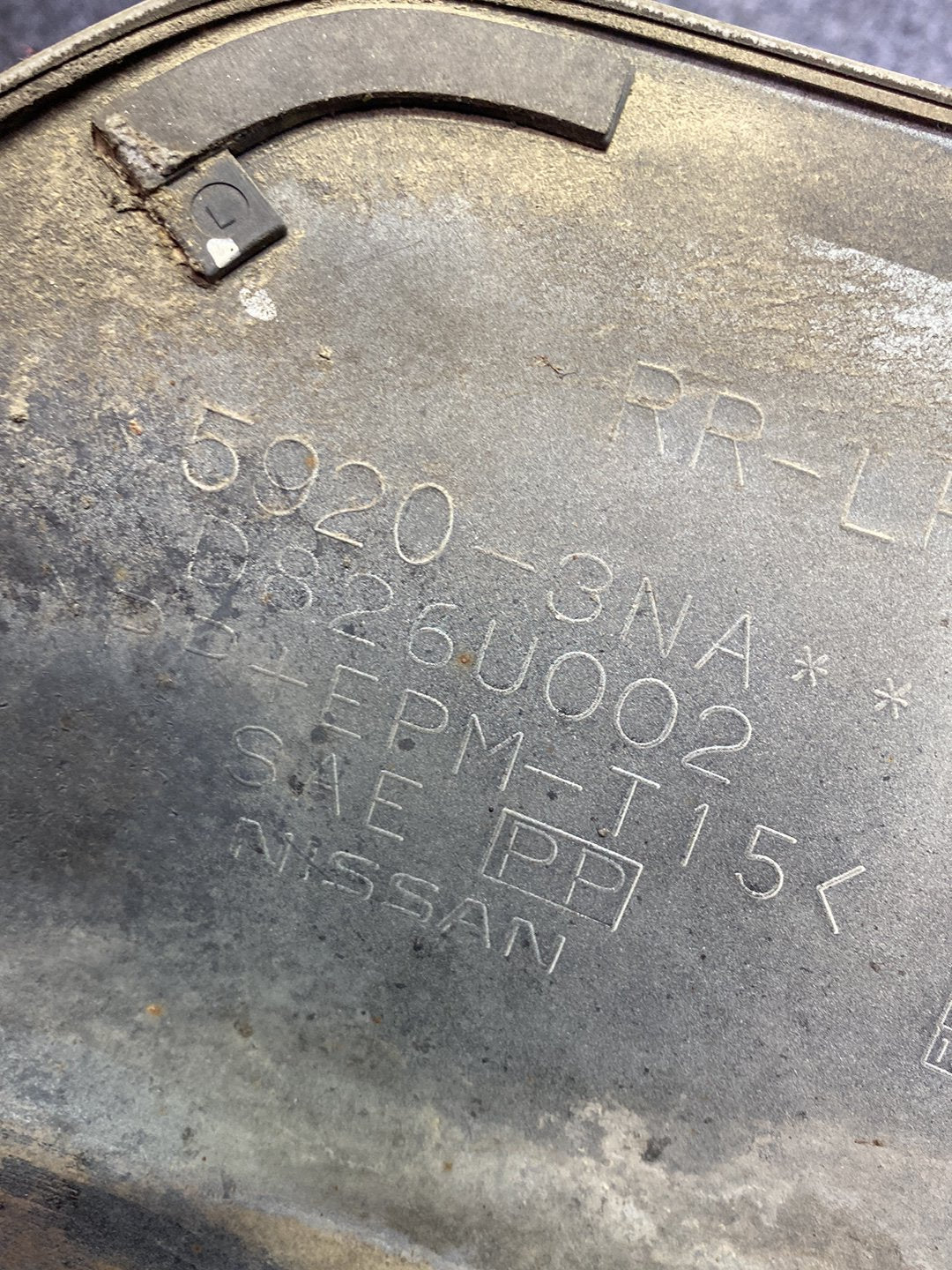 2012 Nissan Leaf - Left Rear Lower Bumper Lip