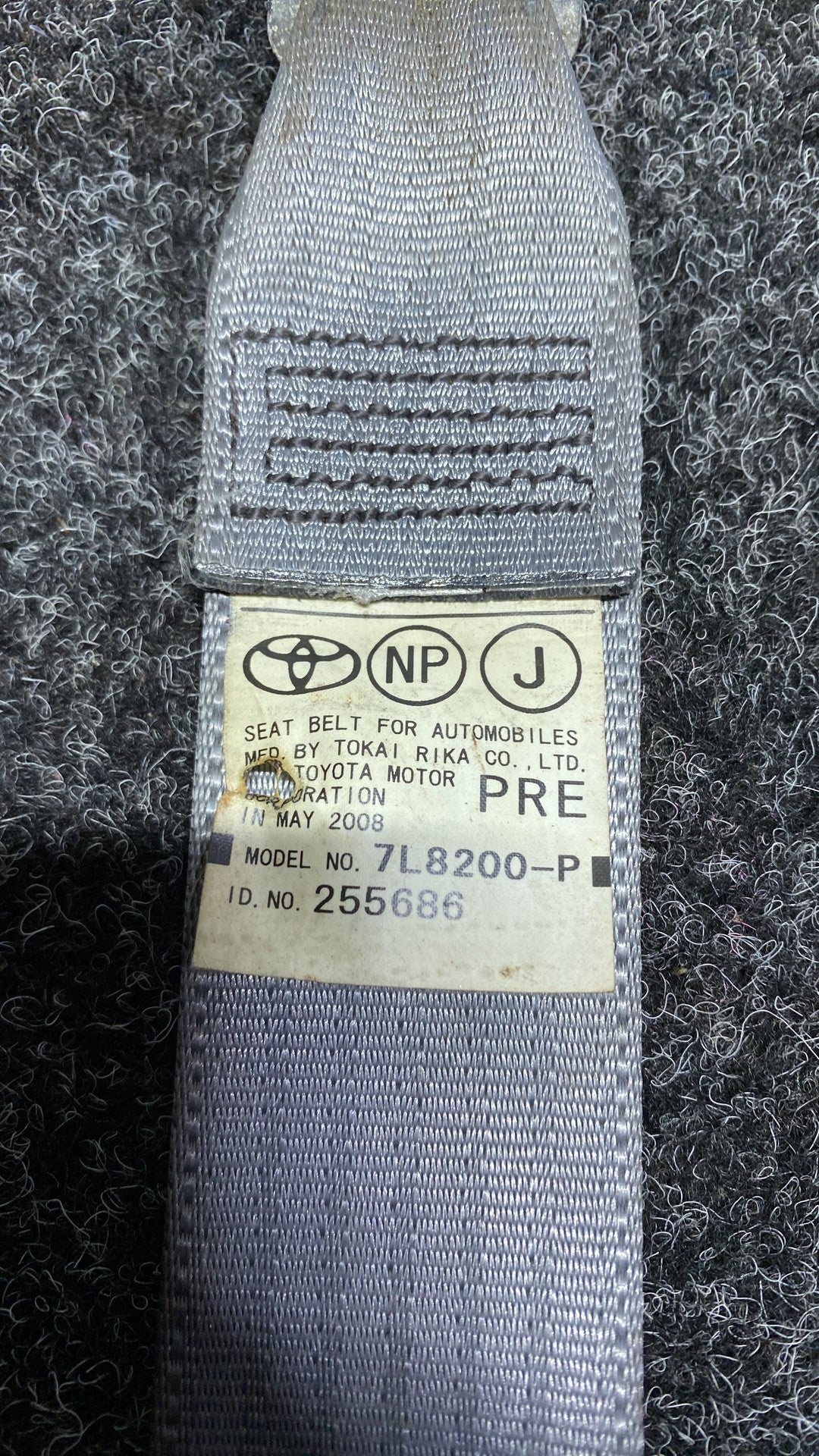 2008 Used Toyota Prius  Left Front Seat Belt, see pics ,