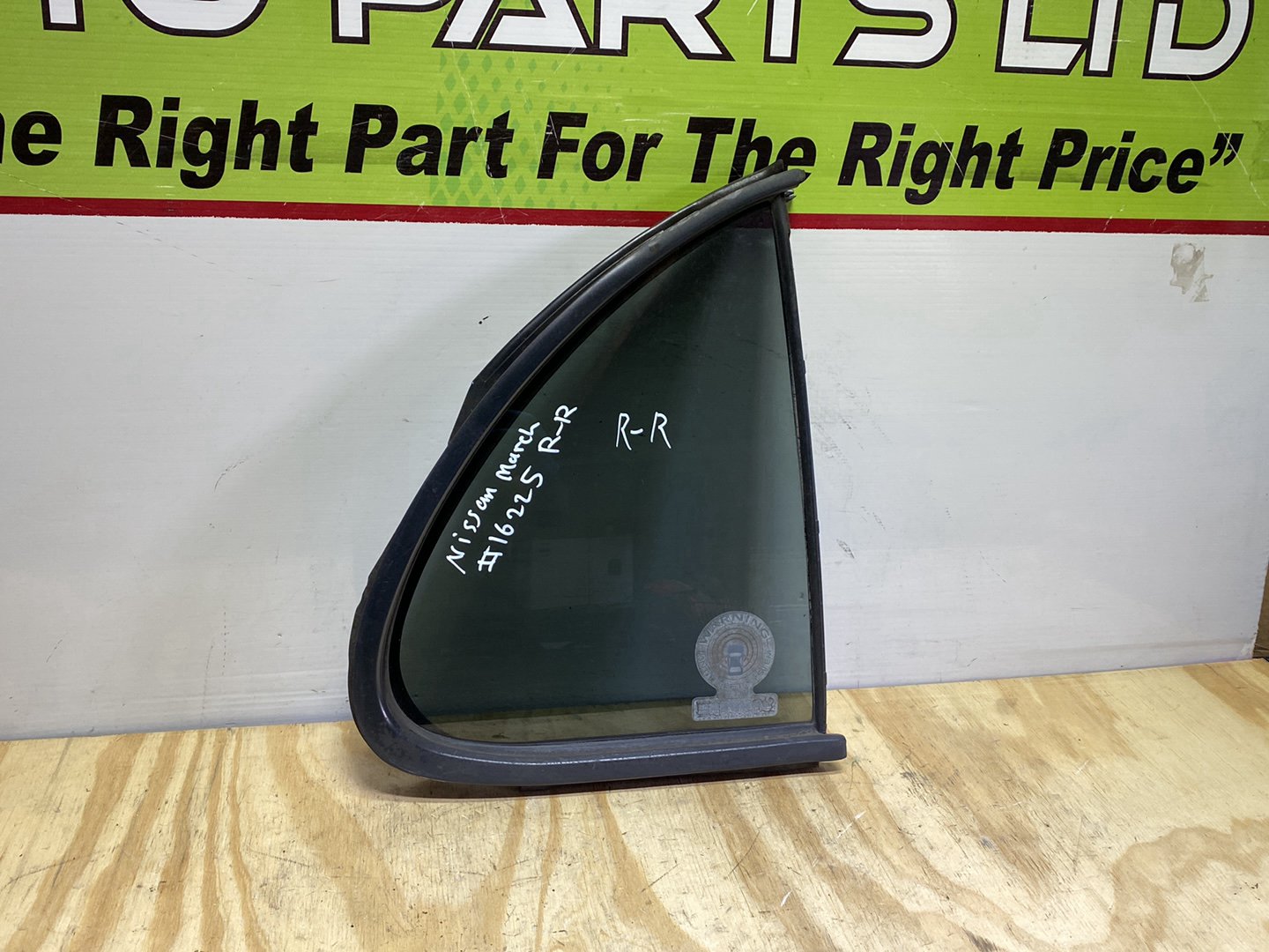 2010 Nissan March AK12 - Right Rear Quarter Door Glass