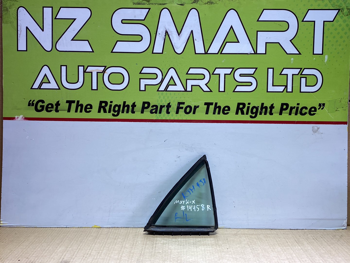 2005 Used Toyota Mark X GRX120- Right Rear Quarter Door Glass PN: