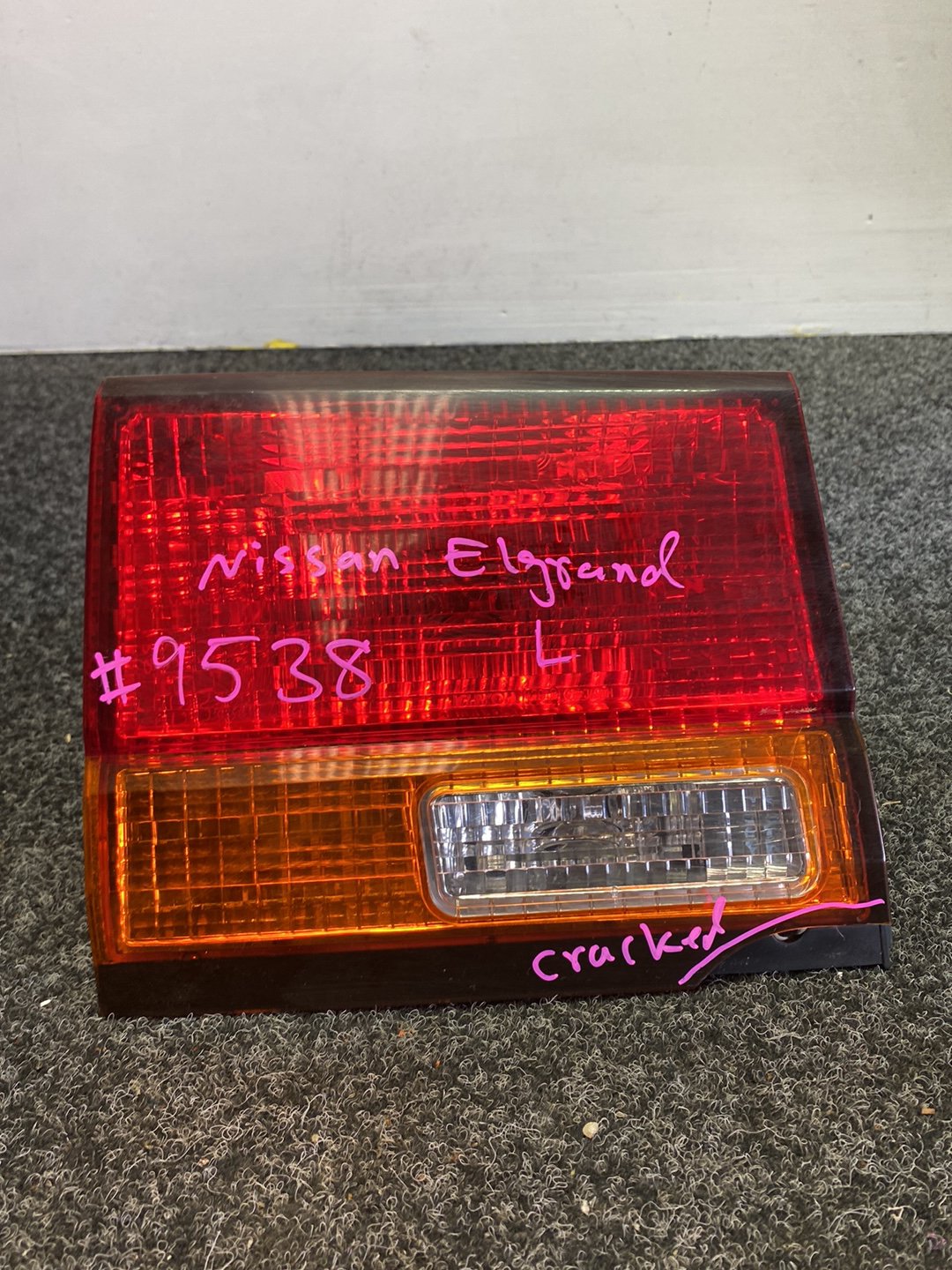 2001 Nissan Elgrand - Left Tailgate Light PN: ICHIKOH 4791B