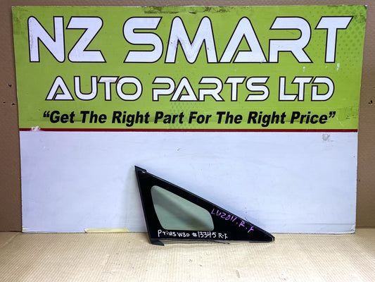 2013 Used Toyota Prius ZVW30 - Right Front Quarter Door Glass