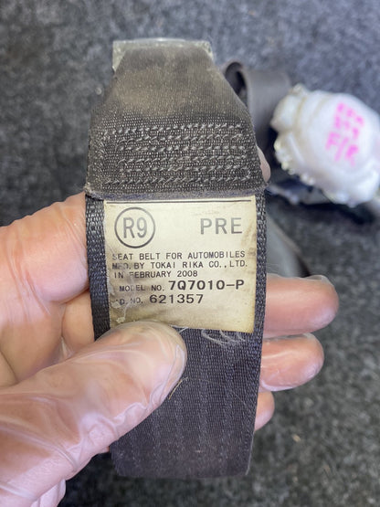 2008 Toyota Corolla - Right Front Seat Belt PN: Model No 7Q7010-P