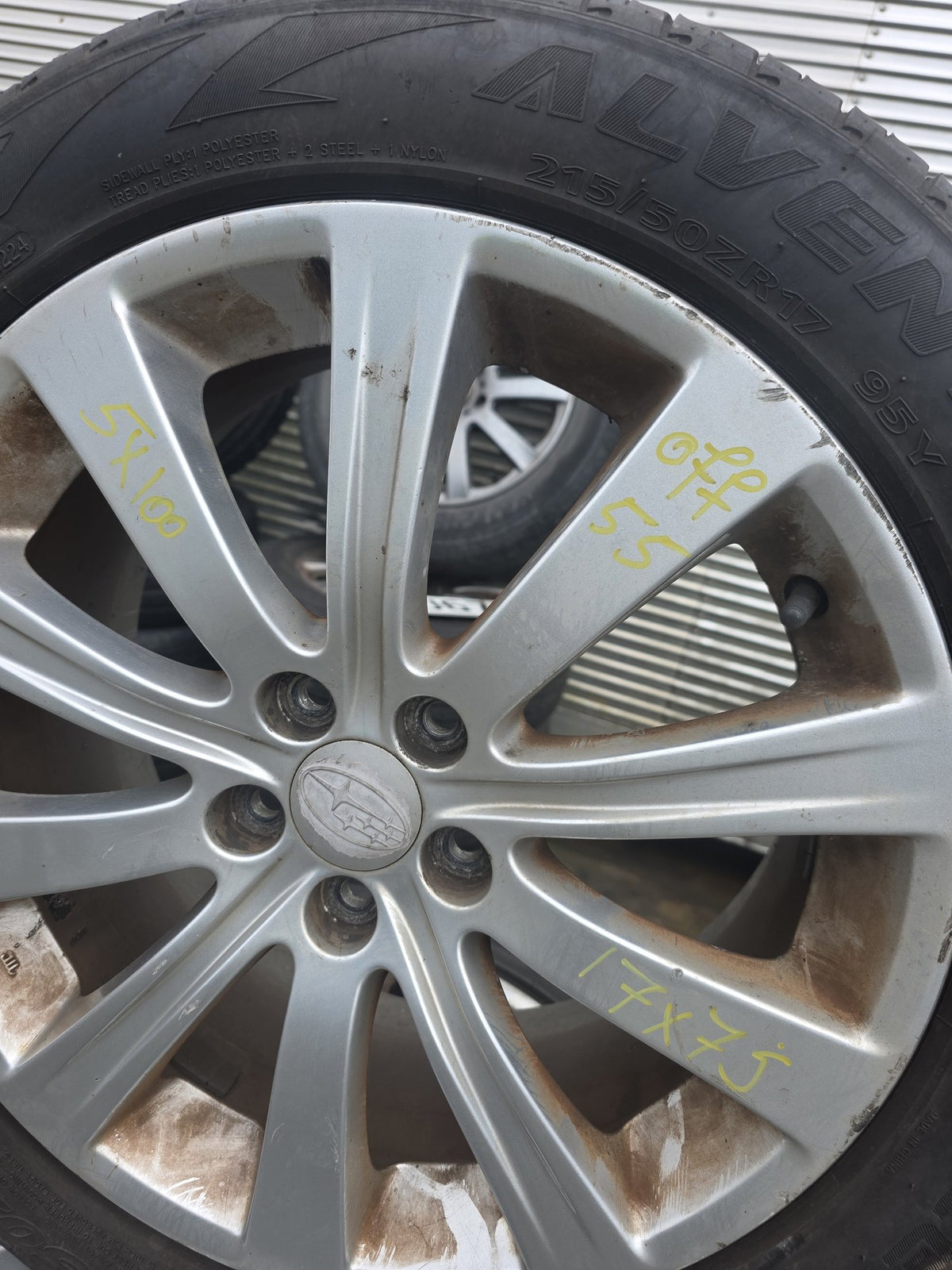 Subaru - Mag Wheel Set 5x100 Stud Pattern/ Wheel Size: 17x7 J/ Offset: 55