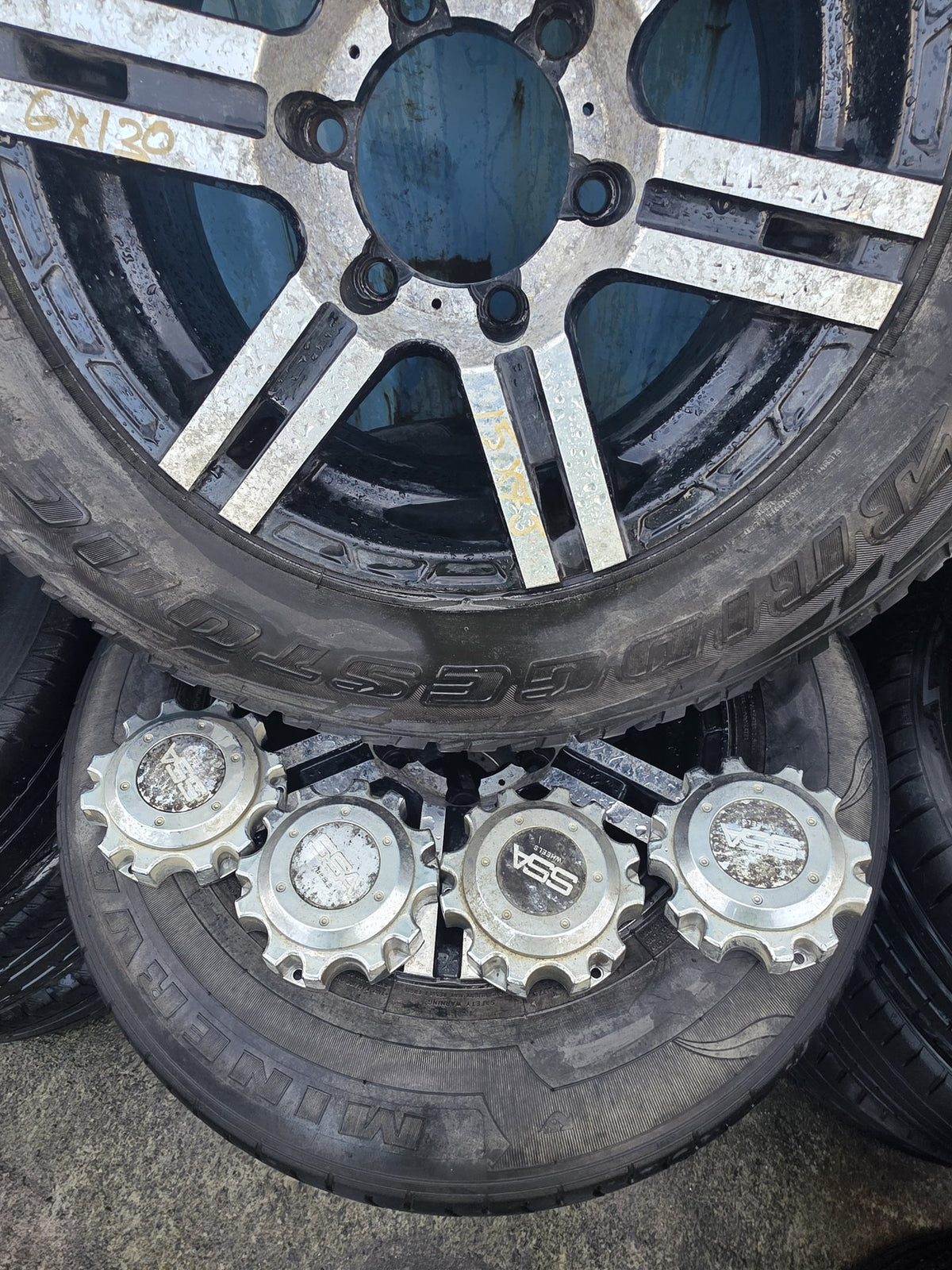 - Mag Wheel Set PN: Stud Pattern 6x130/ Wheel Size 15x7JJ/ Offset 20